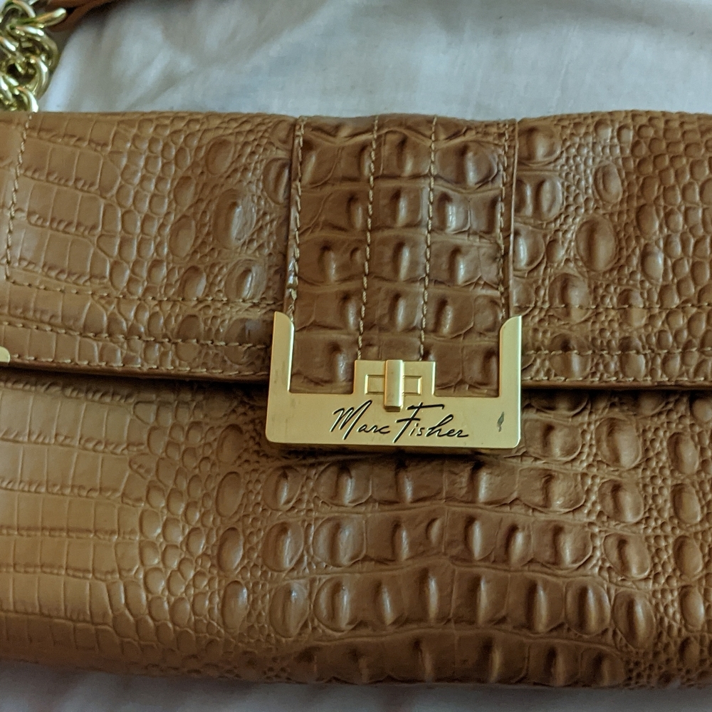 Marc Fisher faux snake skin shoulder bag